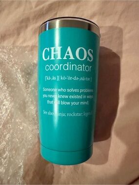 Chaos Coordinator Turquoise Travel Tumbler